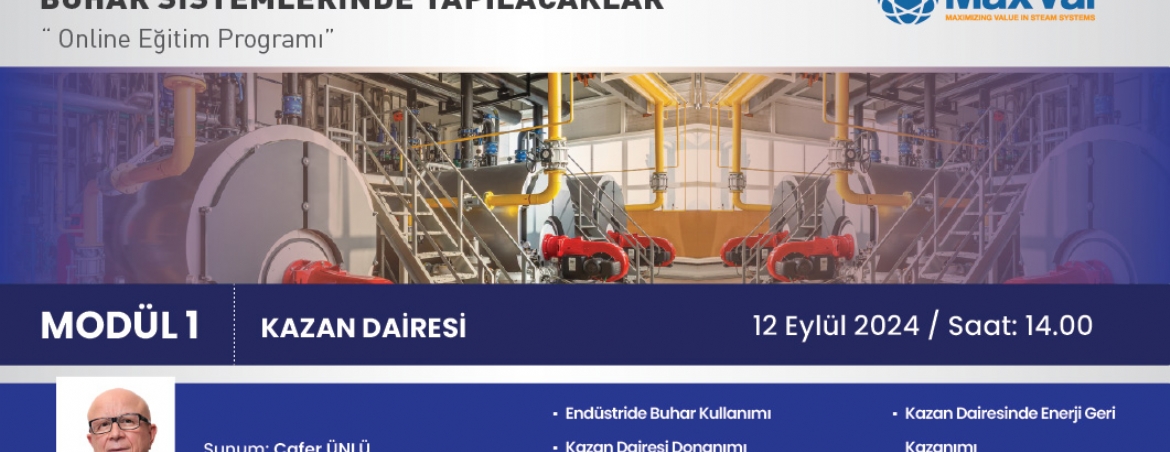 Yeşil Mutabakat Sanayi Planı Buhar Sistemlerinde Yapılacaklar (56. Webinar)